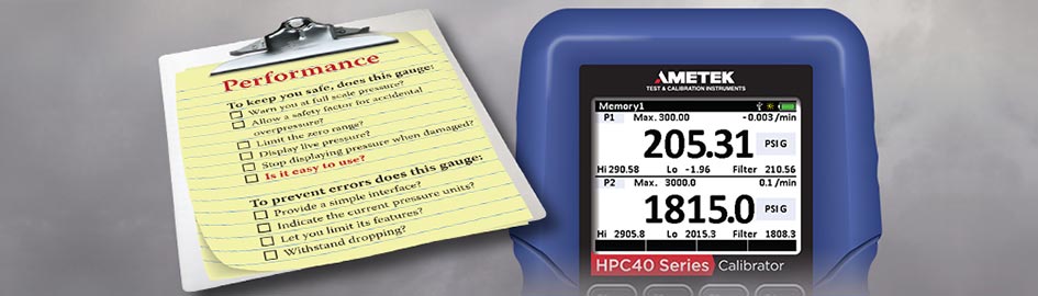 Help prevent measurement errors with the HPC40 Pressure Calibrator