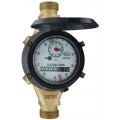 Dwyer WRBT-A-C-01-10 Series WRBT Removable-Bottom Multi-Jet Water Meter, 0.63 x 0.5&quot; pipe size, 10 gal output-