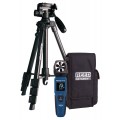 REED R1600-KIT Data Logging Smart Series Vane Anemometer with Tripod and Carrying Case-