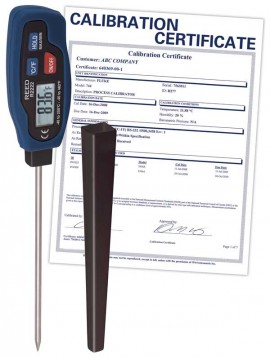 REED R2222-NIST Stainless Steel Digital Stem Thermometer, -40 to 482&amp;deg;F (-40 to 250&amp;deg;C), Max/Min and Data Hold,  -