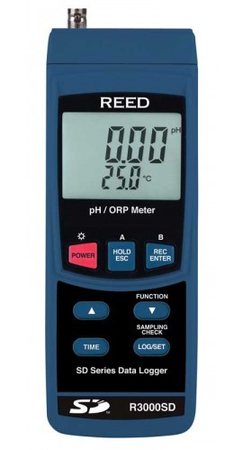 REED R3000SD Data Logging pH/ORP Meter-