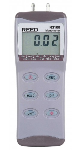 REED R3100 Digital Differential Pressure Manometer (100psi)-