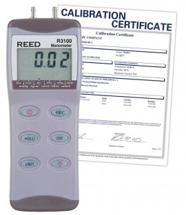 REED R3100 Digital Manometer, Gauge / Differential, 100psi,  -