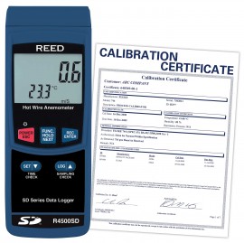 REED R4500SD-NIST  Data Logging Hot Wire Thermo-Anemometer,-