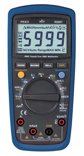 REED R5007 True RMS Digital Multimeter with NCV-