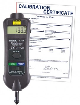 REED R7150 Professional Combination Contact / Non-Contact Laser Photo Tachometer,  -