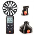 Testo 417 Digital Vane Anemometer Kit with measurement funnels, 59.1 to 3937 fpm, 0 to 259 CFM-