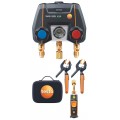 Testo 550i Smart Digital Manifold Kit with wireless temperature and vacuum probes, -14 to 870 psi-
